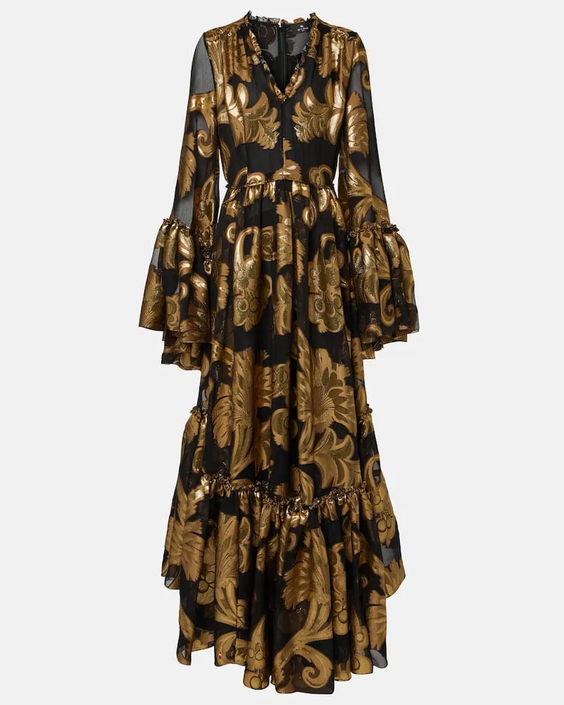 Etro Maxikleid aus Lamé Gold