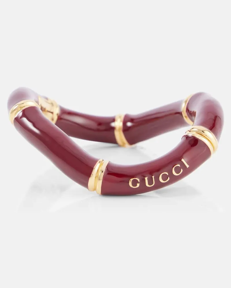 Gucci Armreif Bamboo Rot