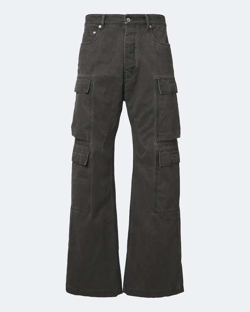 Rick Owens Cargohose Double aus Denim Grau