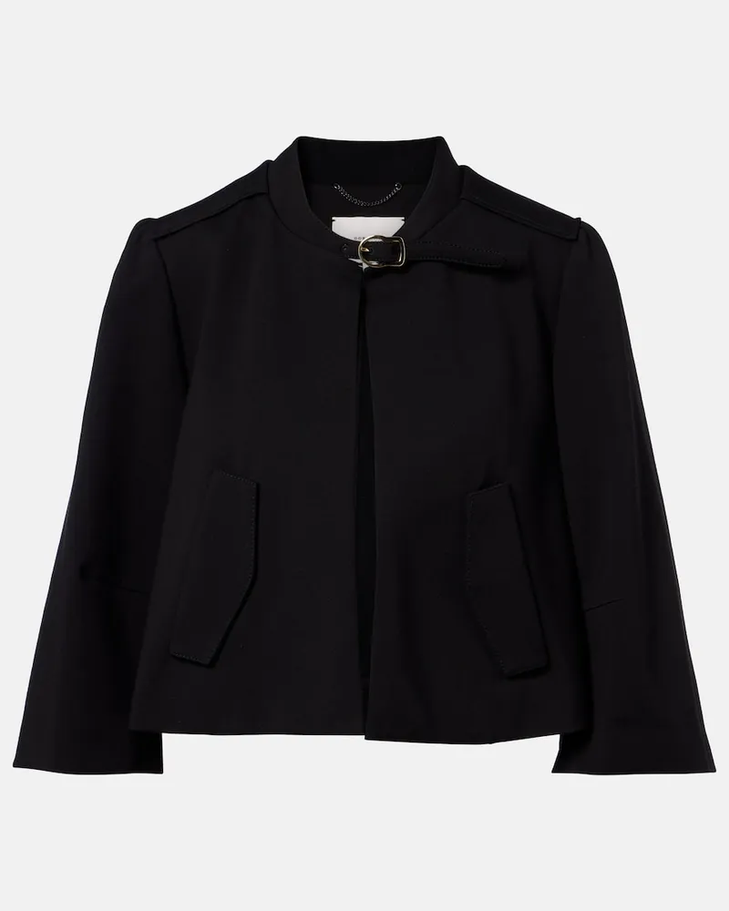 Dorothee Schumacher Cropped-Jacke Emotional Essence aus Jersey Schwarz
