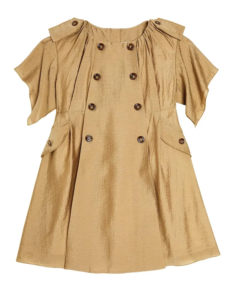 Burberry Kleid aus Crêpe Beige