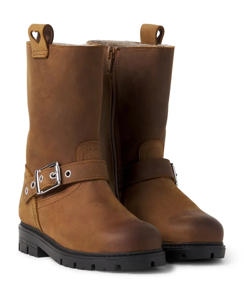 Monnalisa Cowboystiefel aus Leder Braun