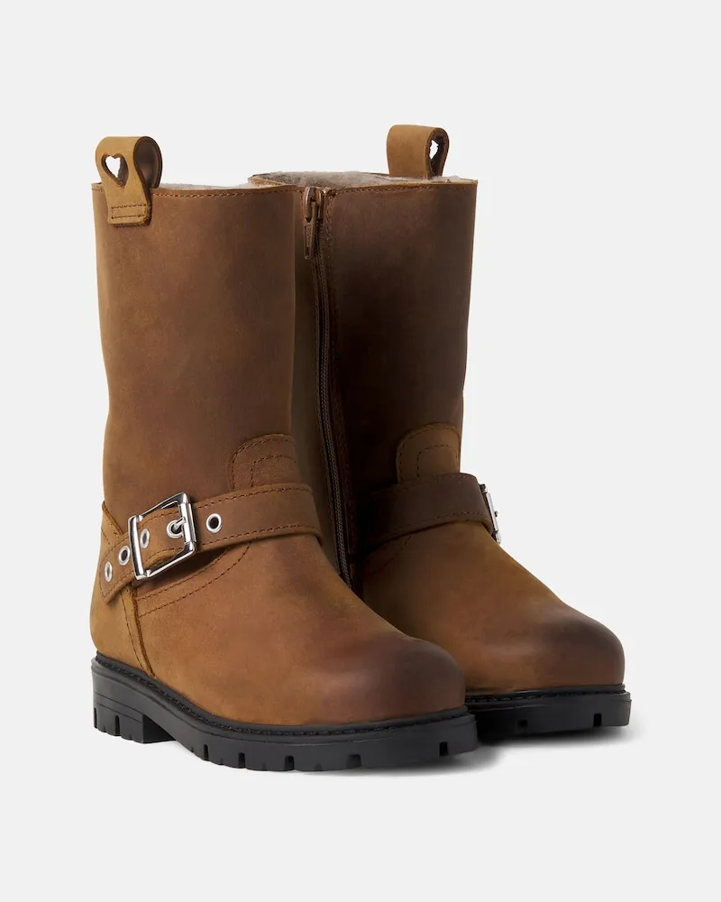 Monnalisa Cowboystiefel aus Leder Braun