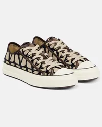 Valentino Garavani Sneakers Totaloop Toile Iconographe Braun