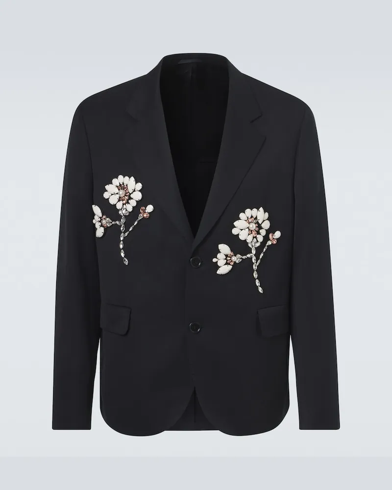 Simone Rocha Verzierter Blazer Schwarz
