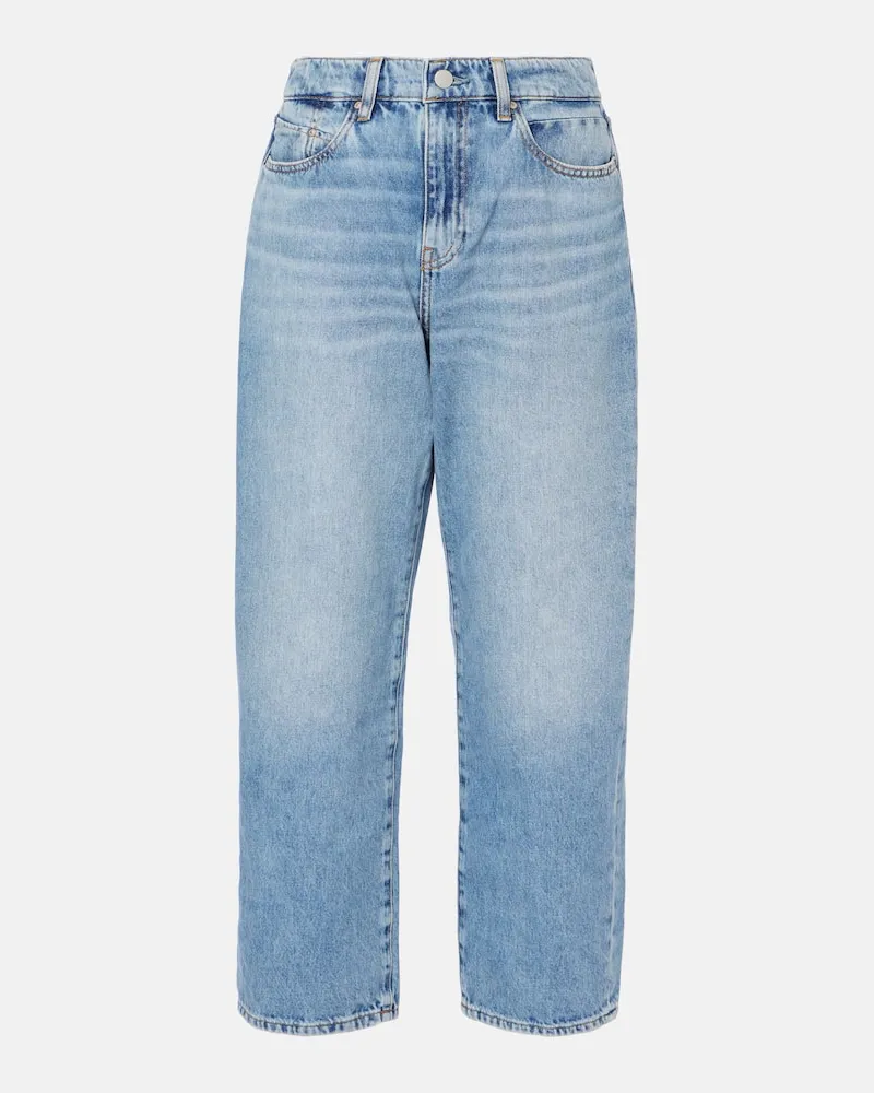 Adriano Goldschmied Mid-Rise Straight Jeans Florence Blau