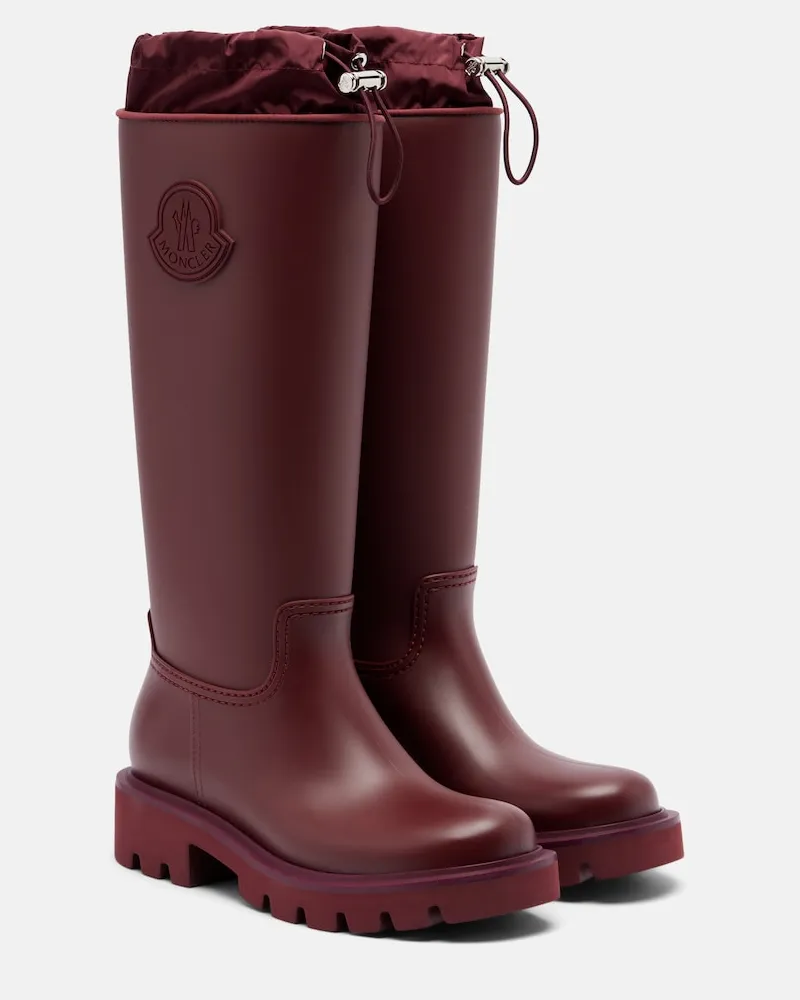 Moncler Gummistiefel Kickstream Burgunderrot
