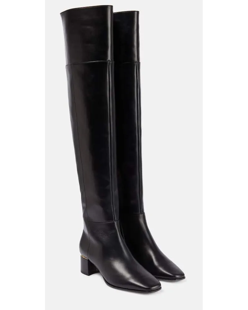 Jimmy Choo Overknee-Stiefel Loren 45 aus Leder Schwarz