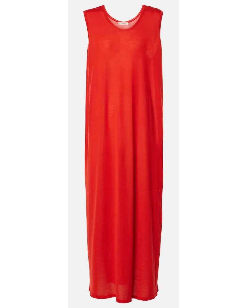 The Row Maxikleid Gianna aus Kaschmir Rot