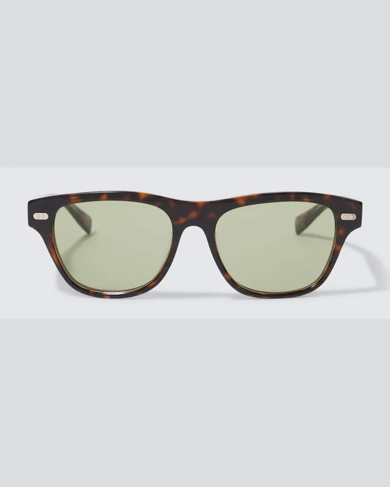 Brunello Cucinelli Eckige Sonnenbrille Iconic Meridian Grün