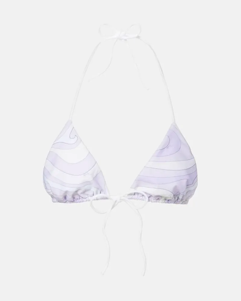 Emilio Pucci Bikini-Oberteil Marmo Lila