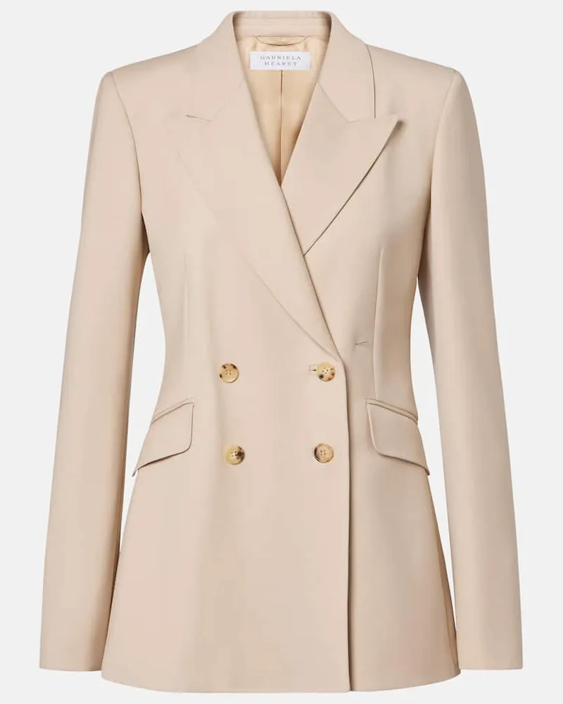 Gabriela Hearst Blazer Stephanie aus Wolle Beige