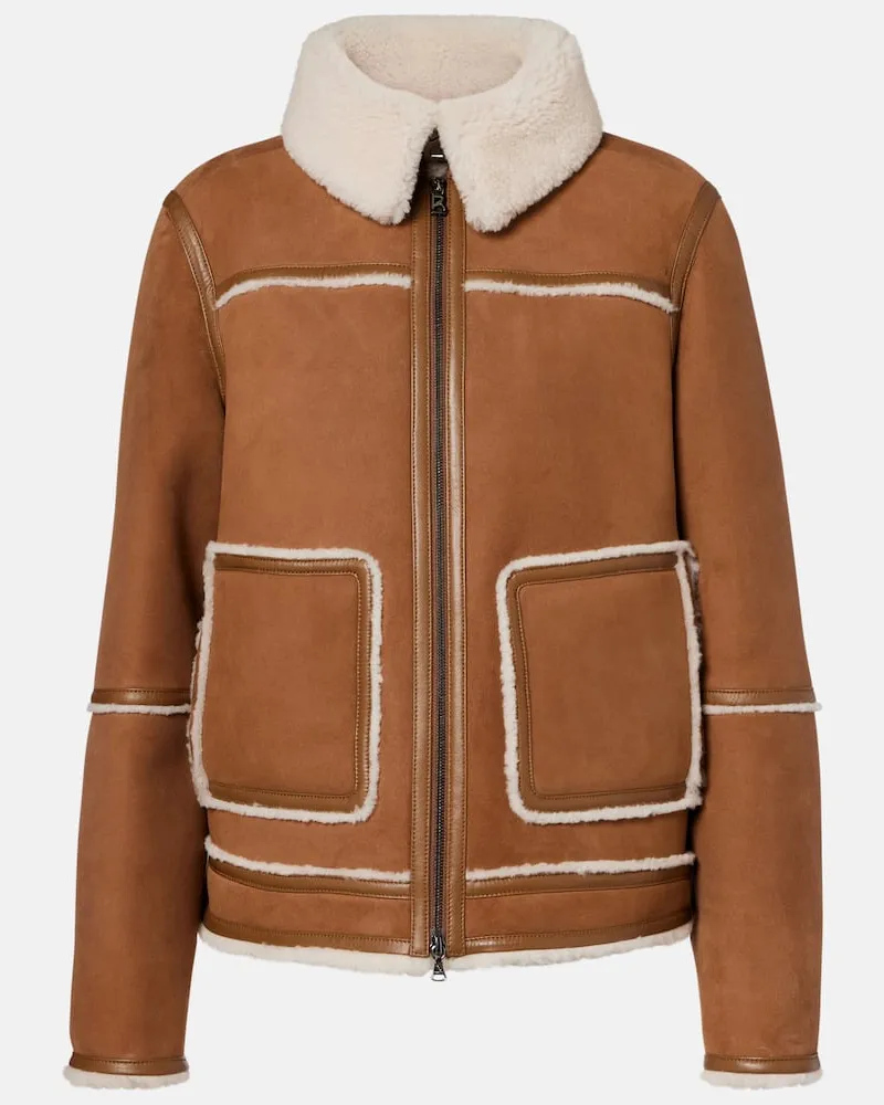 Bogner Daunenjacke Pelina mit Shearling Braun