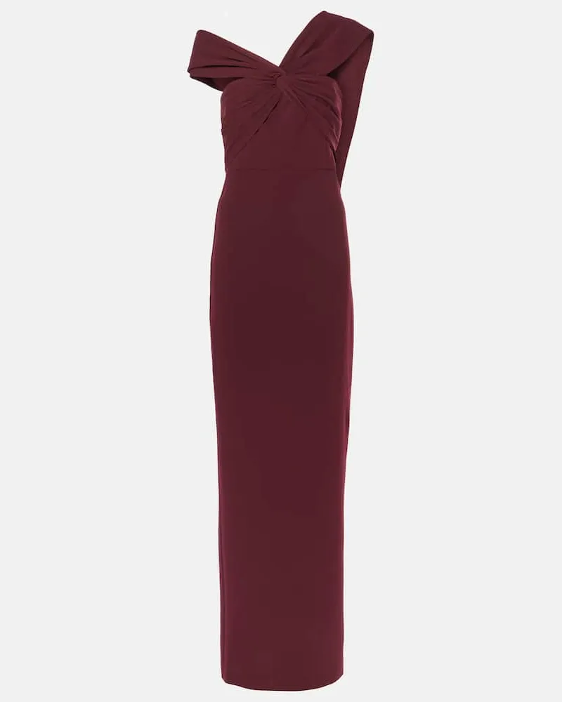 Roland Mouret Robe aus Cady Burgunderrot