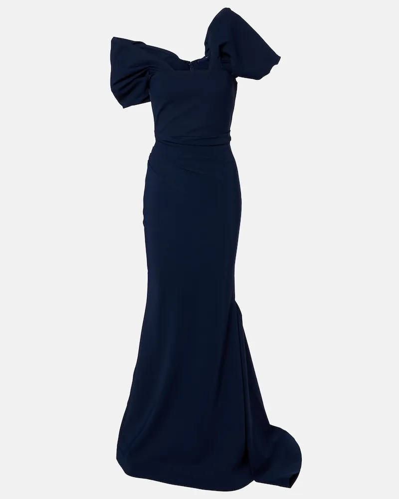 Rachel Gilbert Asymmetrische Robe Jade Blau