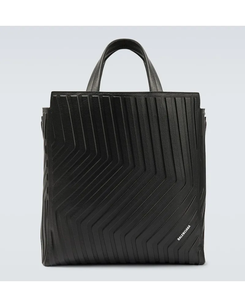 Balenciaga Tote Bag Car Medium North-South Schwarz