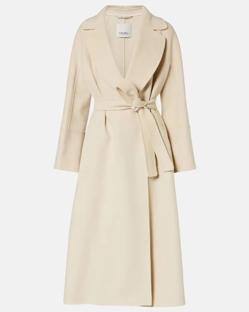 Max Mara Mantel Elisa aus Schurwolle Beige