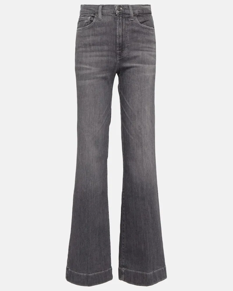 7 for all mankind High-Rise Jeans Modern Dojo Grau
