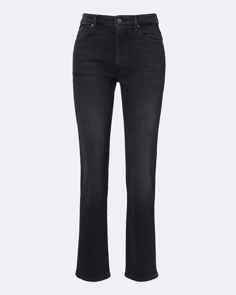 7 for all mankind Straight Jeans Schwarz