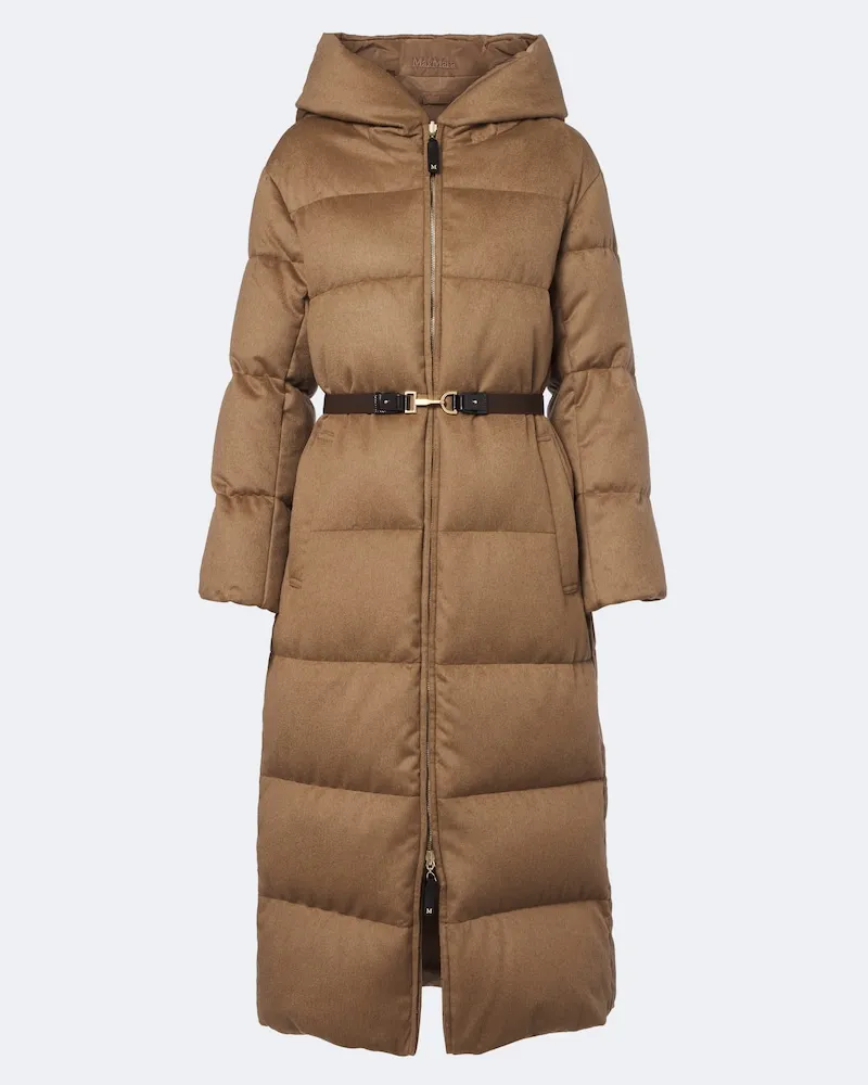 Max Mara The Cube Wendbarer Daunenmantel aus Kamelhaar Beige