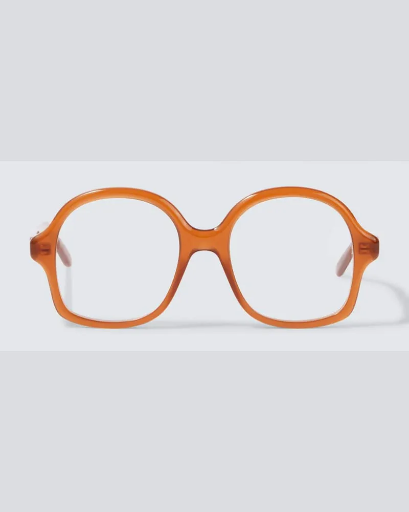 Loewe Runde Brille Slim Braun