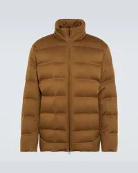 Loro Piana Daunenjacke Filmore aus Kaschmir Braun