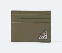 Kartenetui aus Saffiano-Leder