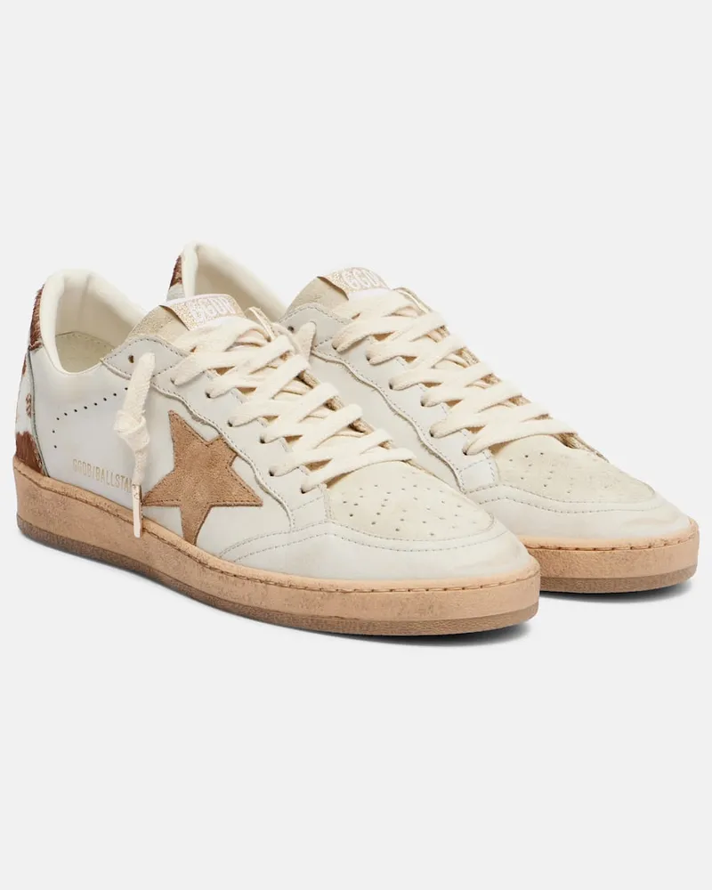 Golden Goose Sneakers Ball Star aus Leder Weiß