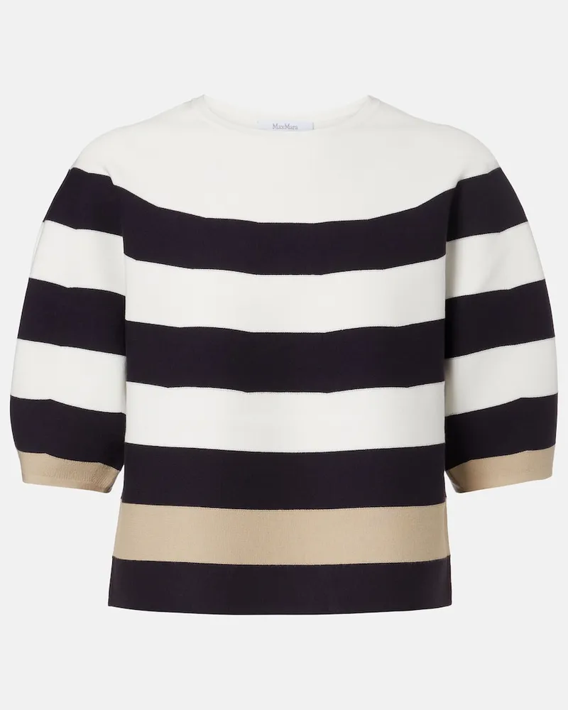 Max Mara Pullover aus Strick Weiß