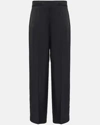 Jil Sander Weite High-Rise-Hose Blau