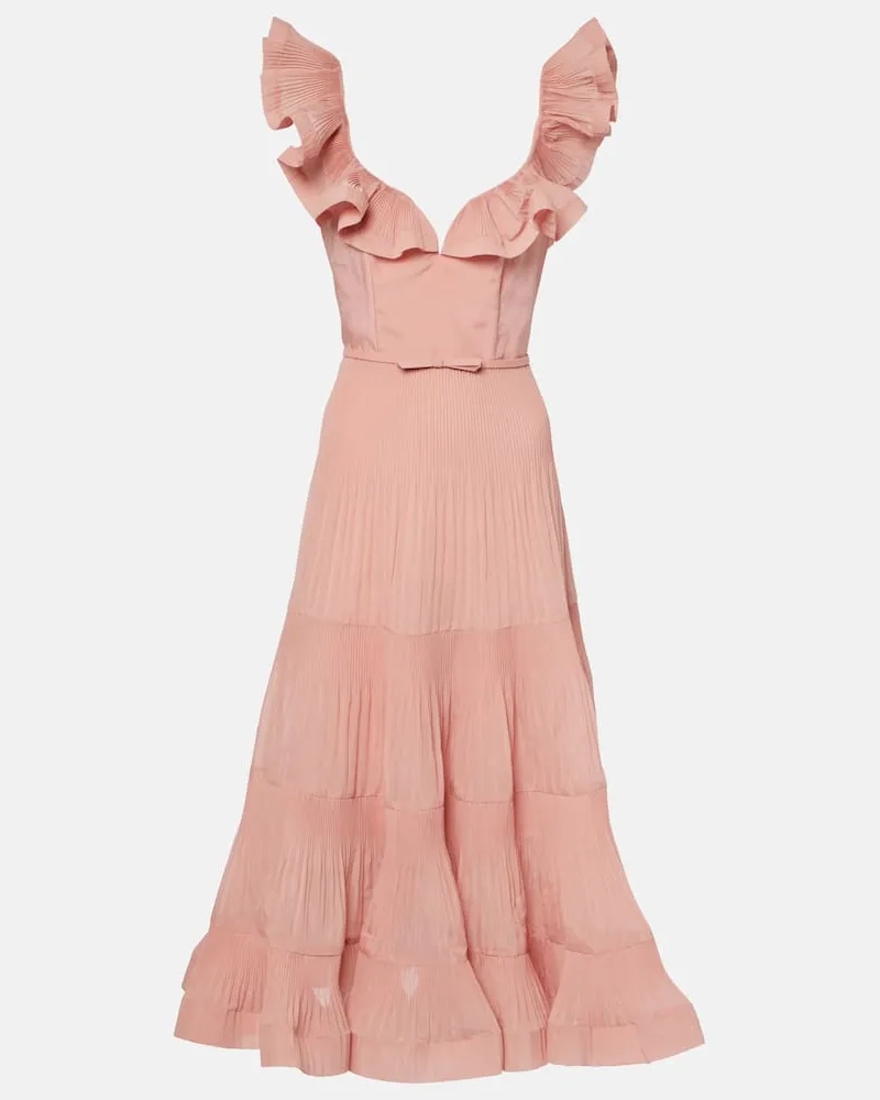 Zimmermann Midikleid Pink