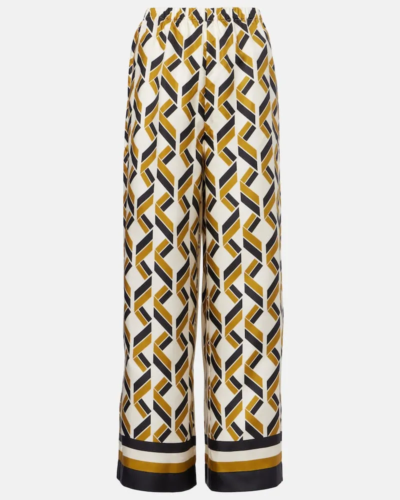 Eres Weite Hose Tube aus Seiden-Twill Schwarz