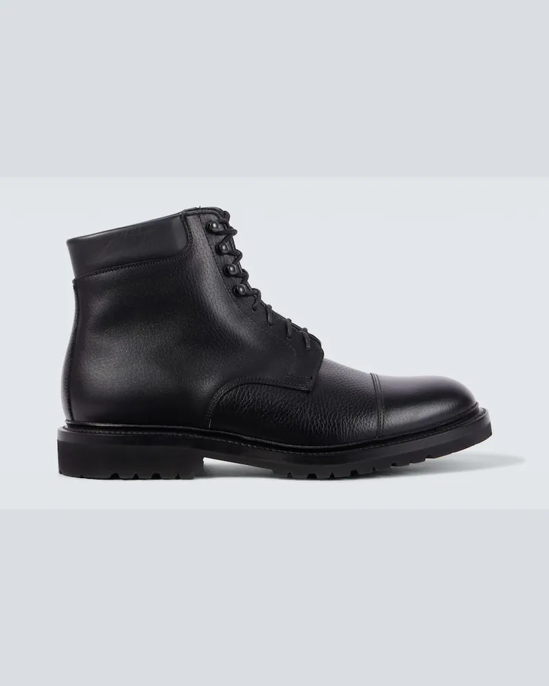 George Cleverley Schnuerstiefel Taron II aus Leder Schwarz