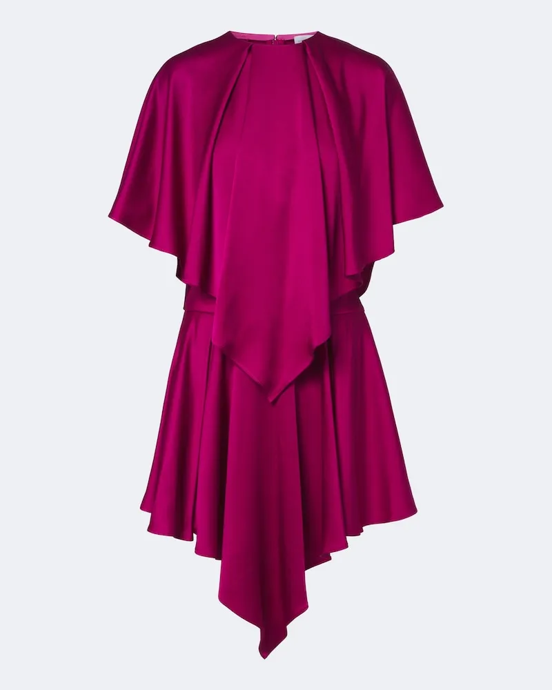 Stella McCartney Minikleid aus Satin Rosa