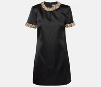 Verziertes Minikleid aus Satin