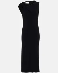 SPORTMAX Midikleid Nuble aus Jersey Schwarz