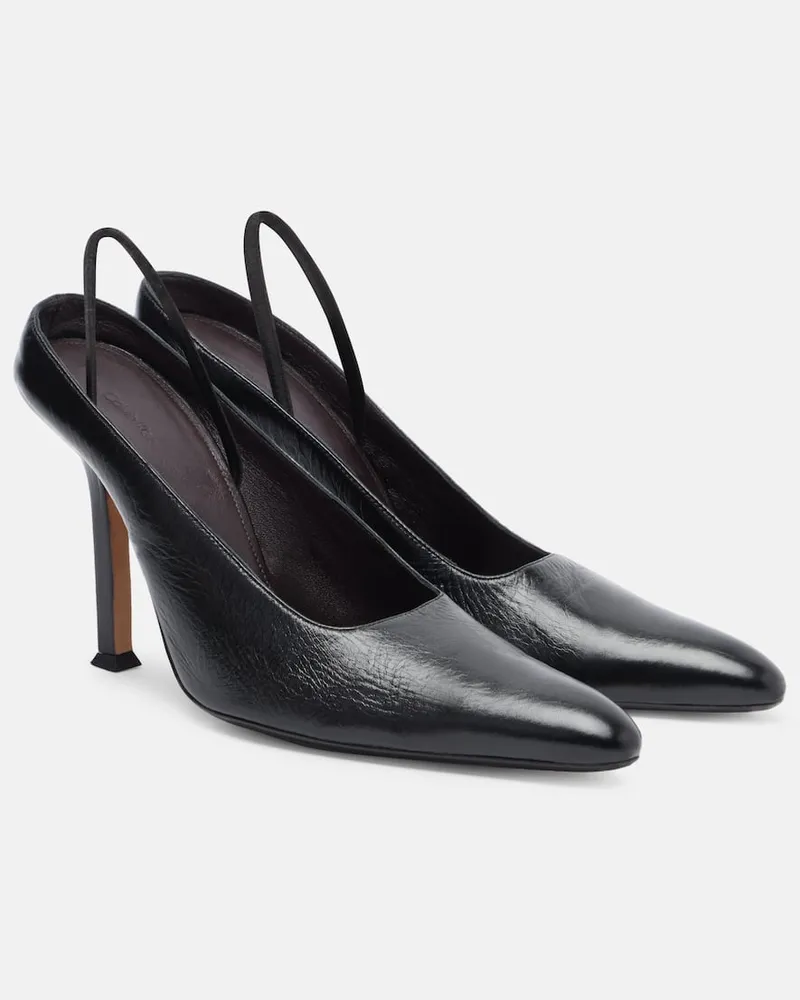 Calvin Klein Slingback-Pumps Suki aus Leder Schwarz