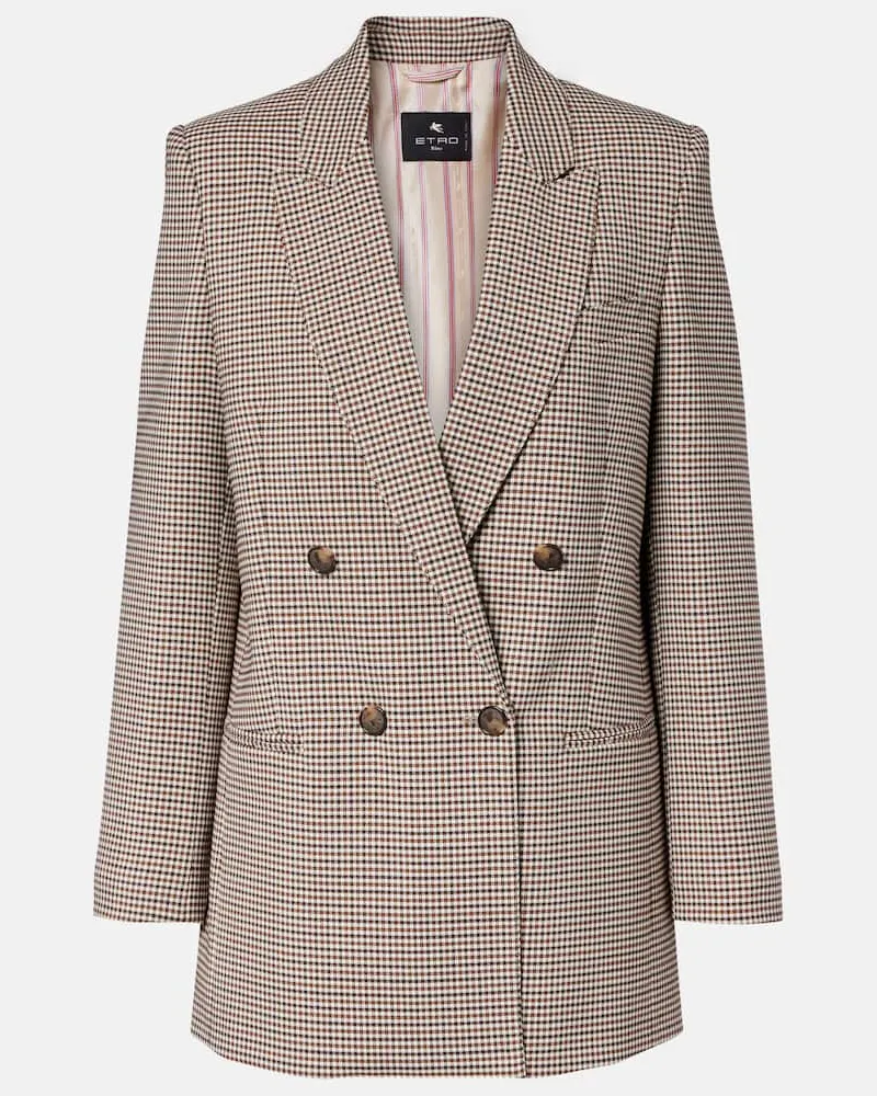 Etro Blazer aus einem Wollgemisch Beige