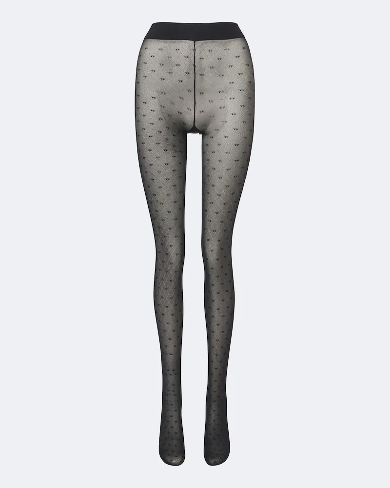 Tom Ford Strumpfhose Monogram Schwarz