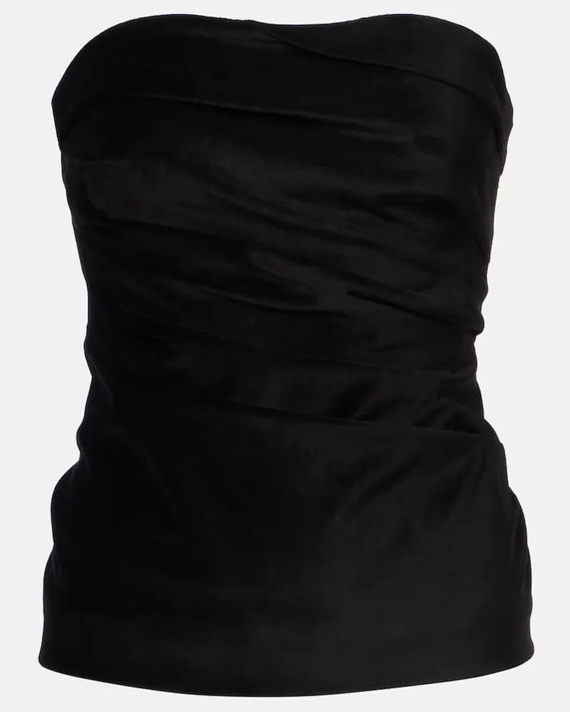 TOVE Top Izel aus Samt Schwarz