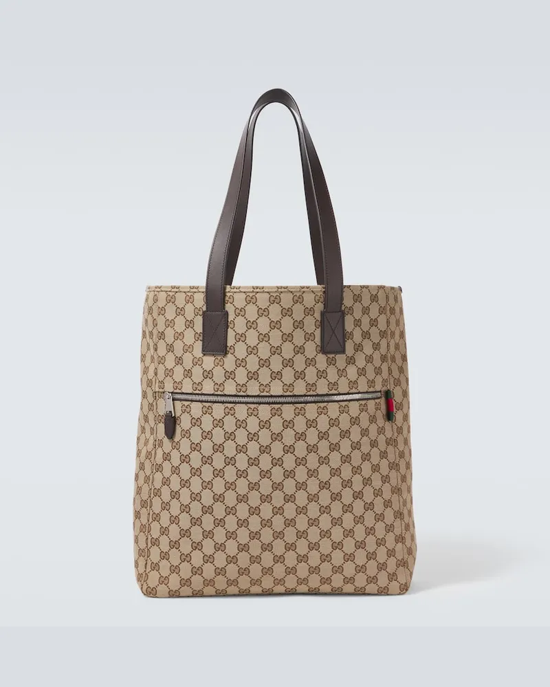 Gucci Tote Bag GG Large aus Canvas Beige