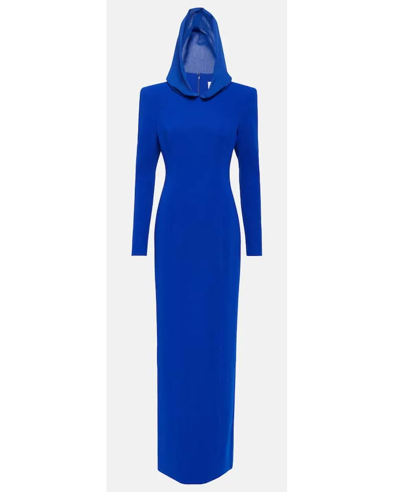 Mônot Monot Maxikleid aus Crepe Blau