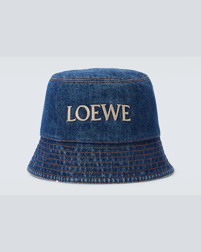 Loewe Hut aus Denim Blau