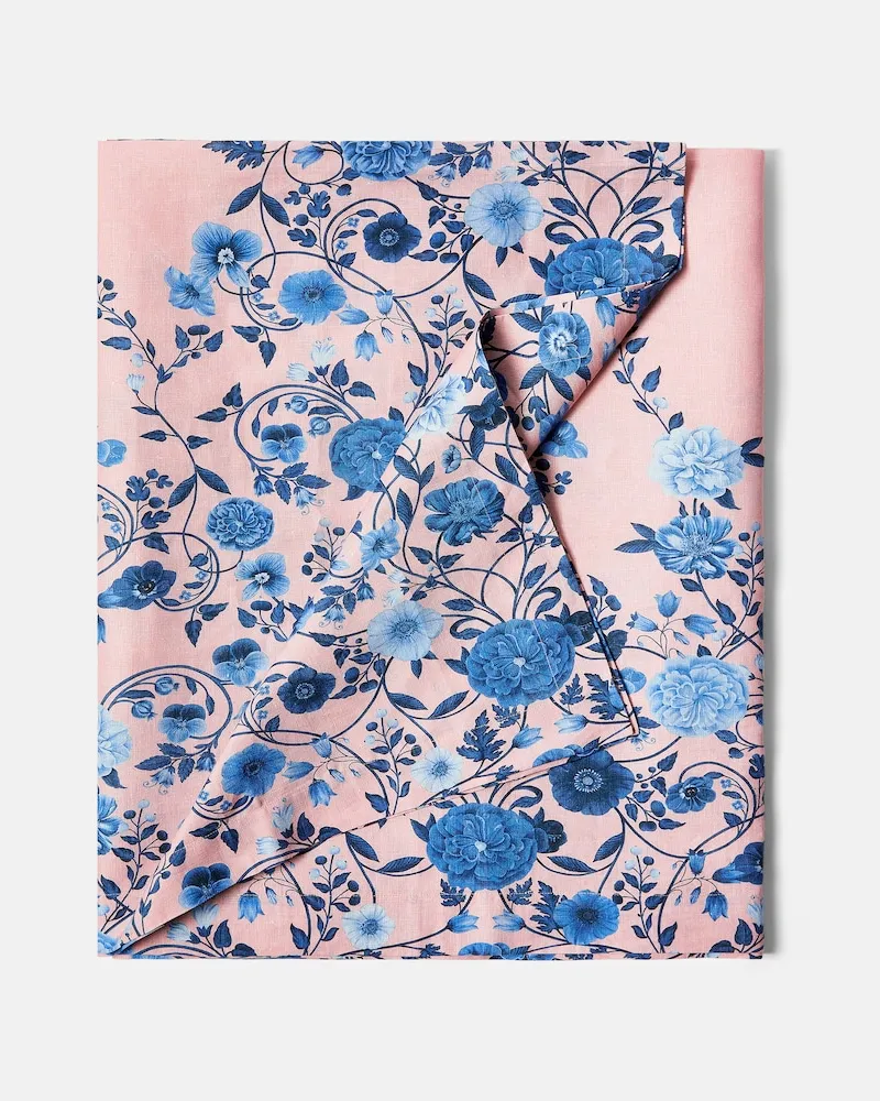 La DoubleJ Tischdecke Botticelli Large aus Leinen Blau