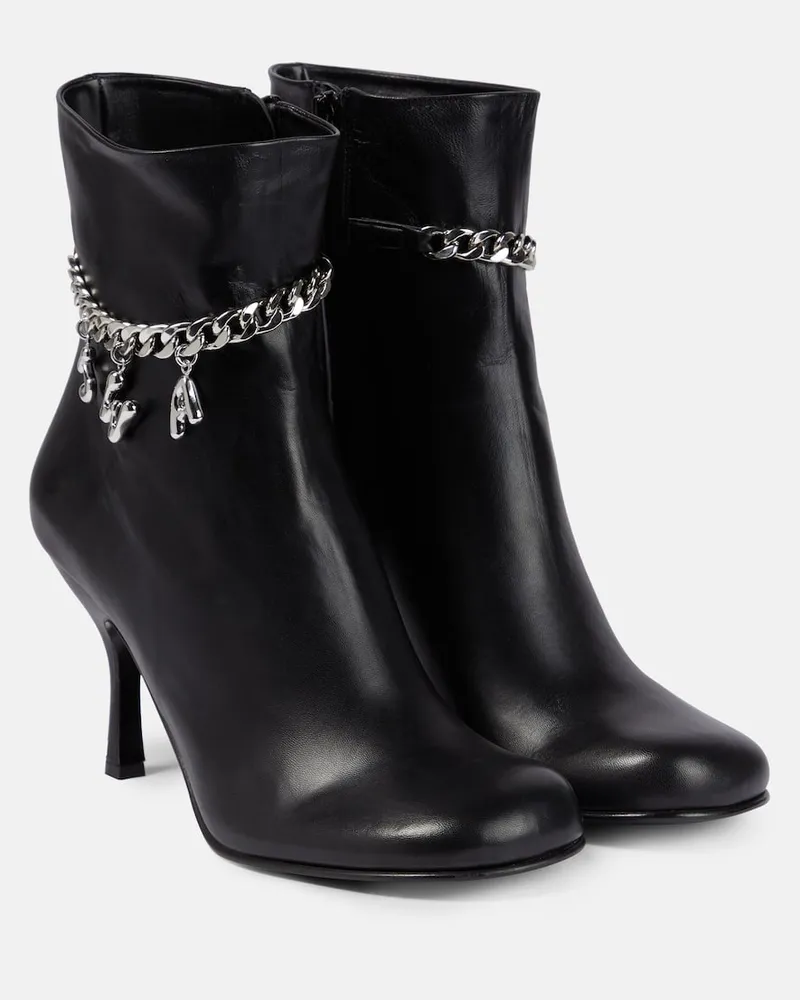 J.W.Anderson Ankle Boots aus Leder Schwarz