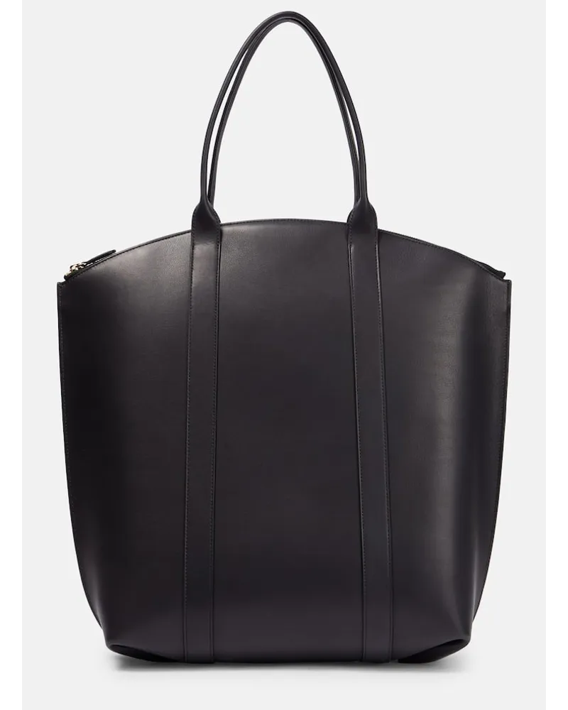 The Row Tote Dante aus Leder Schwarz