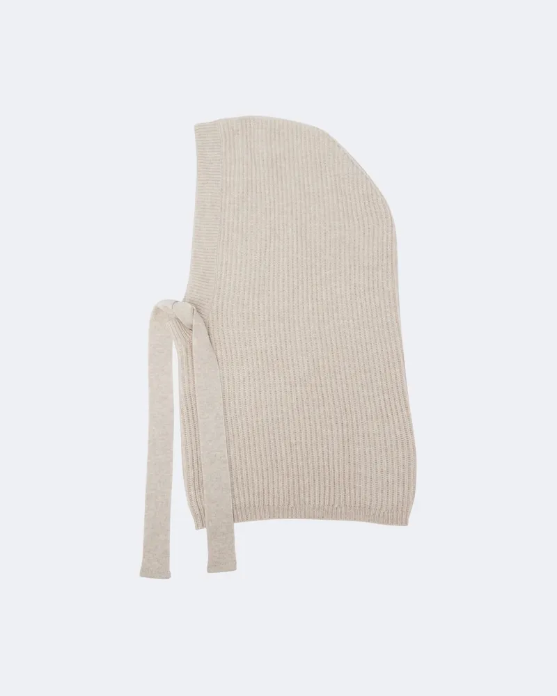 Brunello Cucinelli Balaclava aus Kaschmir Weiß