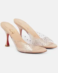 Christian Louboutin Nudes Verzierte Pantoletten Degramule Beige