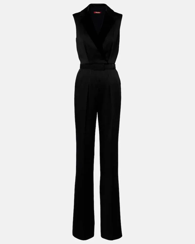 Max Mara Jumpsuit Scalata Schwarz