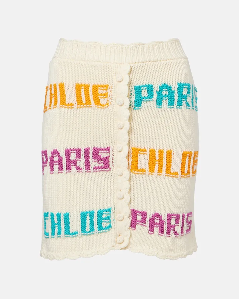 Chloé Chloé Minirock aus Strick Multicolor